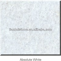 Chinese polished Absolute White marble