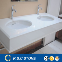 Artificial stone crystal nano glass bathroom wash basins